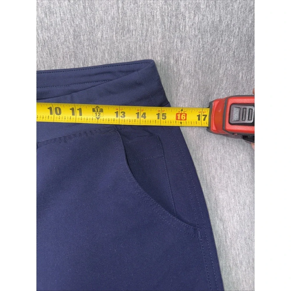 FIGS Technical Collection Scrub Pants Small Navy Blue Drawstring Cargo Medical S